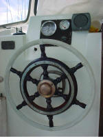 Roda de Leme de barco Bojudo, Angra dos Reis, dezembro 2005