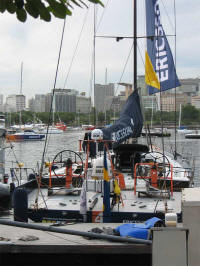 Popa do momento,na Marina da Glria, durante a parada da Volvo Ocean Race / RJ