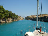 Entrando no canal de korinthos