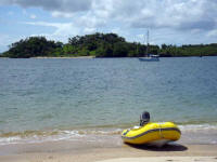 Baia de Camamu, ilha da PEdra Furada, janeiro de 2009