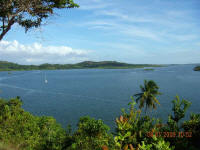Vista do alto da ilha tatus, janeiro 2009