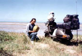Vespa e Joo Jos em Maragogi/AL em junho de 2000