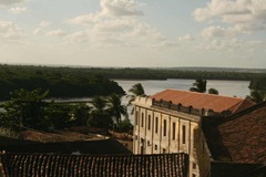 Cidade baixa rios e manguezais