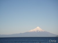 Lago Llanquihue e o vulcão Osorno