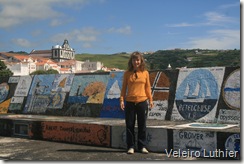 Muro na marina de Horta