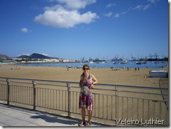 Las Palmas - praia e fundeadouro no abrigo do porto